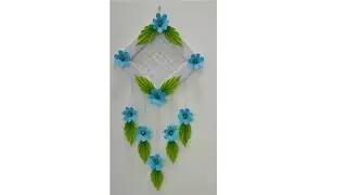 Omg 😨 amazing and very beautiful wall hanging decor ❤️#veryeasycraft #homedecor #papercraft