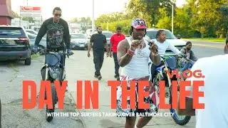 Day In The Life With Top Surfers GTA EDITION Dirtbike's, SRT, Hellcat Take Over Baltimore City