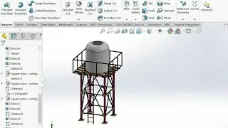 #Solar dual pump structure design waith solidworks solar dual pump structure for column structure#