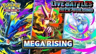 Exploring the NEW Mega Rising B1 Set! Deck-Building & Battles | Pok&eacute;mon TCG Pocket