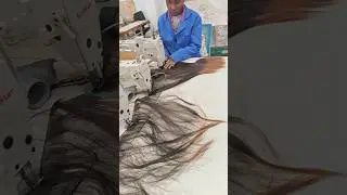 African wig making,sewing machine.#hairstyle #wig