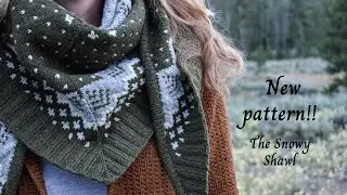 New pattern! The Snowy Shawl