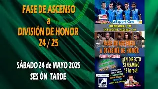 FASE DE ASCENSO A DIVISION DE HONOR 24-25 - SESIÓN TARDE. 24 MAYO 2025