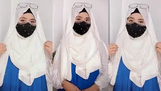 Cute And Stylish Hijab Tutorial With Glasses | Beautiful Hijab Styles For College University Girls |