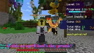 Minecraft Hypixel April Fool's Day prank