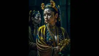Goddess Meeting #stablediffusion #deforum #ai #art #jungle #tribal #maya #piramide #goddess #gold