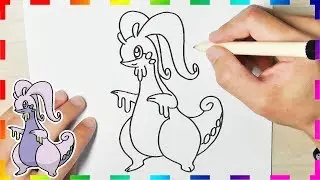 How to draw Pokemon | Goodra | easy drawing step by step