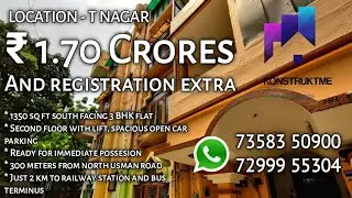 T Nagar | Prime location | Resale property | For sale | Well maintained