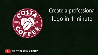 Logo Design coffee - Illustrator Logo Design Bangla Tutorial - Logo Design Illustrator