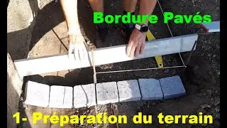 poser une bordure de pavés étape 1 préparation du terrain