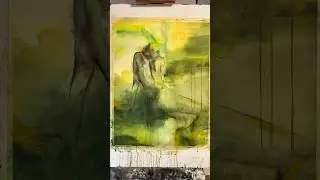 22x28in. Watercolors on 300g. Paper. #figurepainting #abstractpainting