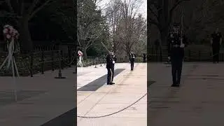 Changing of the guards Tomb of the unknown soldier. April 22nd 2022