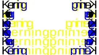 Kerning experiment animation