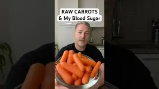 Raw carrots and my blood sugar.  #glucose #bloodsugar #insulinresistant1 #carrots