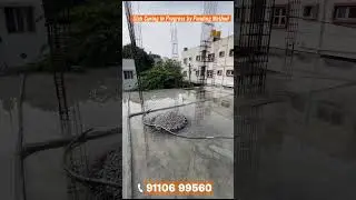 Slab Curing In Progress by Ponding Method  #buildings #construction #dreambuilding
