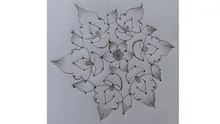 11*6 dots ⚛️ rangoli design 🌺 #muggulu #beautiful #simple 