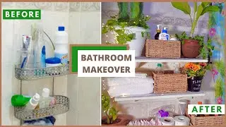 EXTREME DIY SMALL BOHO BATHROOM Makeover on a Budget (under $200) |Small Lagos Bathroom Makeover
