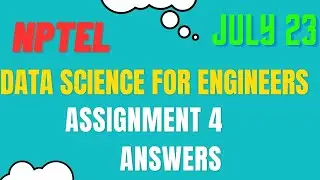 Assignment 4 | Data Science For Engineers Week 4 | NPTEL @HanumansView