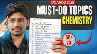 12th Chemistry: Do these Topics & Score 50+ Easily 🔥 