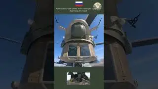 Russian army's Mi-28NM attack helicopter opens fire, destroying the target