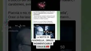Bettino Craxi e la notte di SIGONELLA...&hearts;️🇮🇹
