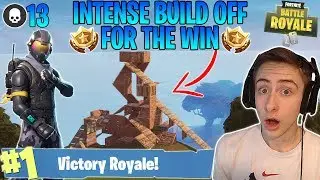 INTENSE BUILD OFF FOR THE WIN! Crazy 13 Kills Solo Live Gameplay (Fortnite Battle Royale)
