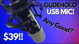 IS a $39.00 USB Podcast Microphone worth it? Unboxing and testing the GUDEHOLO USB MIC! Time Stamps!