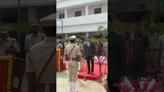 Collector and DM G Ravi IAS and SP Sindhu Sharma IPS during Police Commemoration day #shorts