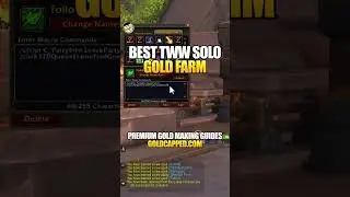 BEST SOLO GOLD FARM WAR WITHIN PATCH 11.2 🪙🤫 #worldofwarcraft #warwithin #tww