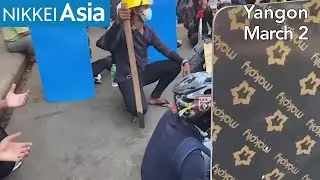 Protest in Yangon on March 2