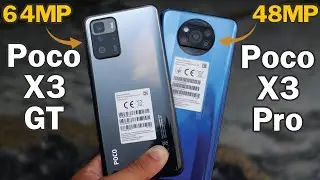 Poco X3 GT vs Poco X3 Pro Camera Test Comparison - Low Light Test - 64MP vs 48MP🔥