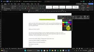 Microsoft 365: How to Format Text in Word (Bold, Italic, and Underline)