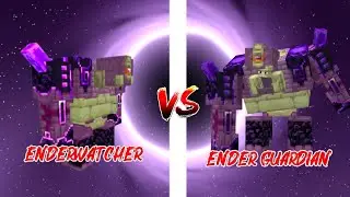 Ender Watcher VS Ender Guardian | Minecraft bedrock mob battle | epic mob fight