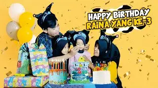 Surprise Ulang Tahun Raina yang Ke 3 Tahun - Happy Birthday Arraina Azkara Bertema Sapi