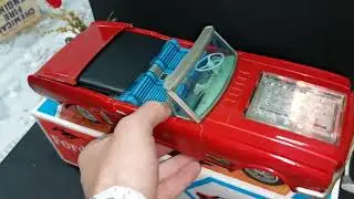 Tin Toy Yonezawa FORD MUSTANG No.471 battery operated Japan 1960S