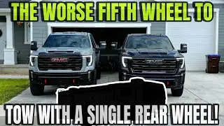 This RV Should Never Be Towed Behind A Single Rear Wheel Truck!