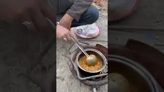 Hunter emergency meal#hunza #russia #india #mountain #pakistan #italy #ibex #hunter #cooking #lahore