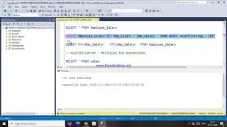 75.OPERATORS - ADDITION, SUBTRACTION ,MULTIPLICATION ,DIVISION, MODULO OPERATORS IN SQL