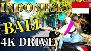Indonesia,Bali drive Kuta 4K  | Motorbike Ride  Streets of Kuta