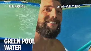 Green to Blue Pool - Easy Pool Cleaning: How to get water clear in 3 Easy Steps (intex 12ft pool)