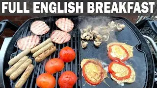 FULL ENGLISH BREAKFAST FRY-UP on the Weber Q and Griddle! Happy New Year!
