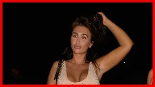 Lauren Goodger flaunts enviable curves on night out in tiny leather skirt as she shows ex Joey