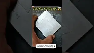 DOVETAIL FITTING JOB 🤯 | ITI FITTER PRACTICAL 🔥15 SEC 🎯 | #iti #fitter #practical #fitting #foryou