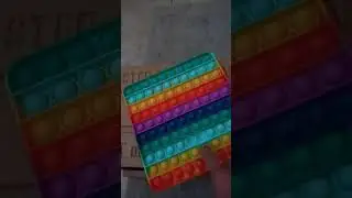 asmr no sound jumbo pop it rainbow
