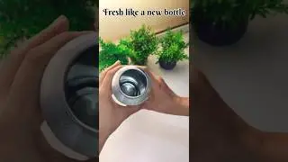 Steel Bottle Cleaning Hack &ndash; No Brush, No Chemicals🤫 | #shorts #cleaninghack #kitchentips #viral