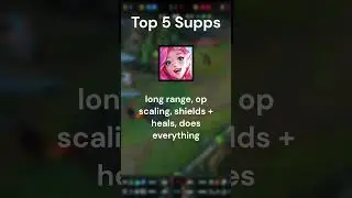 TOP 5 SUPPORTS FOR COMPETITIVE PLAY #leagueoflegends #support #competitive