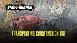 Transporting Heavy Machinery through deep forest | Snowrunner