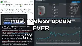 roblox is removing classic faces and heads for no reason