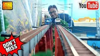 Indian Railways HO Scale Model Train | WAP-7, WAG-12 & WDM3A Model | Model Train | train videos
