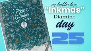 Набор чернил Diamine Teal Inkvent: День 25 | #inkmas2025